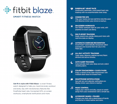 features of fitbit blaze
